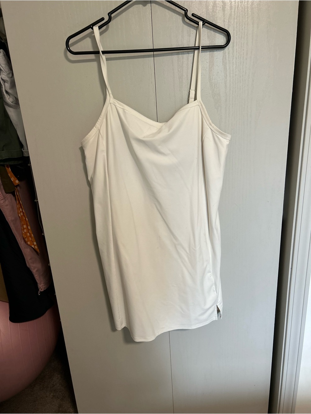 Old Navy White Athletic Dress with Adjustable Straps